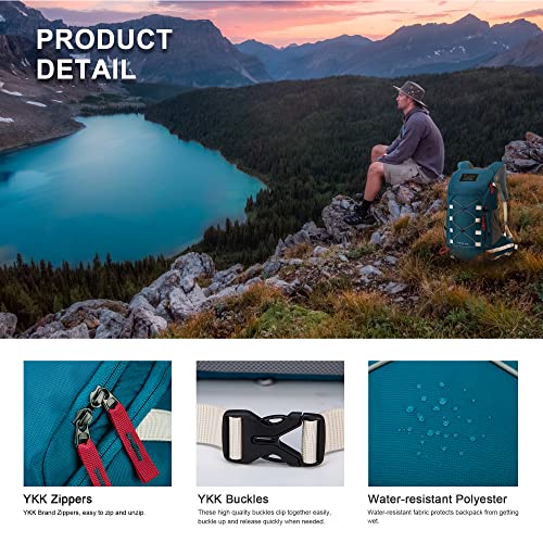 Mountaintop Hiking Backpack 35L Outdoor Travel Camping Day Pack With Rain Cover For Men Women #TOP6