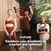 Jayflex-Hyperbell-Dumbbell-Converter-Convert-Dumbbells-to-Barbell-Set-and-Kettlebell-for-Home-Fitness-Adjustable-Up-to-200-lb-Capacity-Weight-Barbell-for-Weight-Lifting Jayflex Hyperbell Dumbbell Converter - Convert Dumbbells to Barbell Set and Kettlebell for Home Fitness - Adjustable & Up to 200 lb Capacity Weight Barbell for Weight Lifting