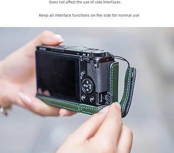 Amazon | 本革カメラハーフケースカバー フィンガーハンドグリップ Amazon | 本革カメラハーフケースカバー フィンガーハンドグリップ