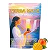 Yerba Mate Instant Tea Powder – Super Calm Yerba Mate, Peach Mango Flavor, 4-in-1 Functional Blend with Prebiotics, and L-Theanine – Naturally Flavored, Low Sugar, 20 Serving (1 Bag)