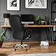 hjh OFFICE 608200 XXL Chefsessel Prado Leder Schwarz Bequemer Bürosessel mit Dicker Polsterung, hohe Rückenlehne