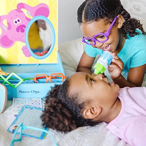 Melissa & Doug Blues Clues & You! Time for Glasses Play Set - Pretend Eye Doctor Kit, Blues Clues Set, Toys, Play Eyeglasses For Kids Ages 3+ - Thumbnail 3