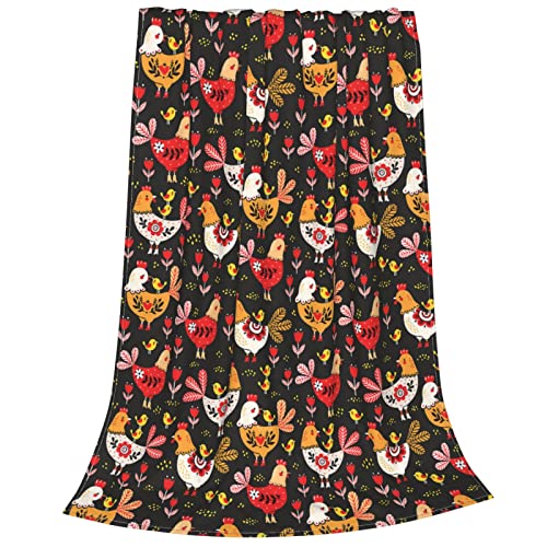 Couverture flanelle coq multi-taille idéale pour soirées canapé et camping - 3