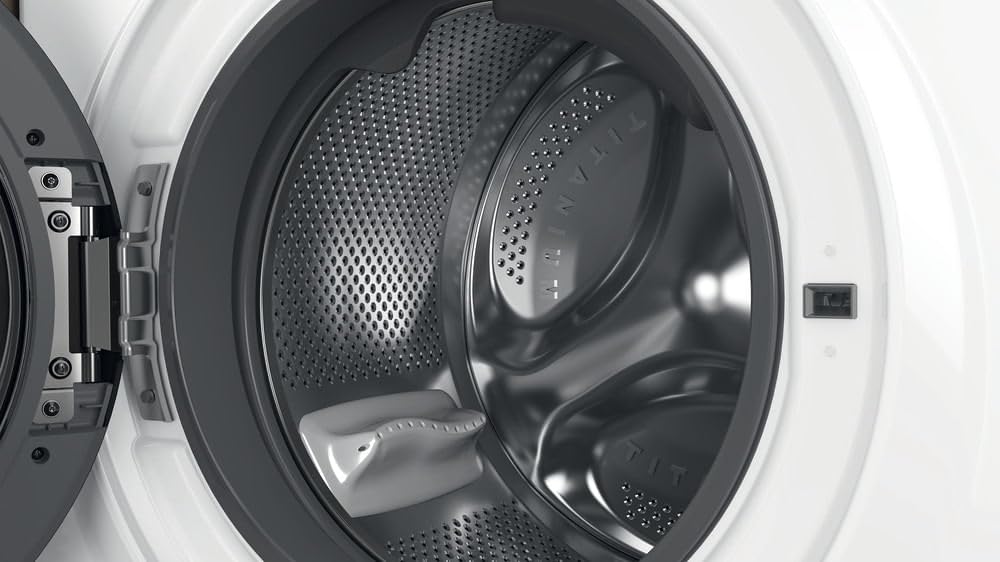 Hotpoint - NDB8635KFR Lave-linge Séchant Posable - Capacité 8 kg - Chargement Frontal, 1351 tr/min, Moteur Inverter, Vapeur Anti-odeur - H 85 x L 59.5 x P 54 cm - Classe Énergétique D - Blanc