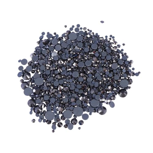 SEWACC 1000piezas Diamante de Fondo Plano para Manualidades Regalos y Joyería Cuentas de Cristal Semi-artificiales Decorativas Surtidos Kit de Abalorios para Hacer Collares