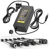 54.6V 2A Fast Charger with Cooling System Universal for 48V Li-ion Battery, 7-in-1 Plugs Lithium Battery Charger Replacement for Jetson, Gotrax, Razor, Ninebot,Segway, Swagtron, Hiboy ect