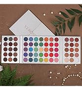 VERONNI Eyeshadow Makeup Palettes Shimmer Matte 65 Pop Colors Professional Blendable Soft Cream M...