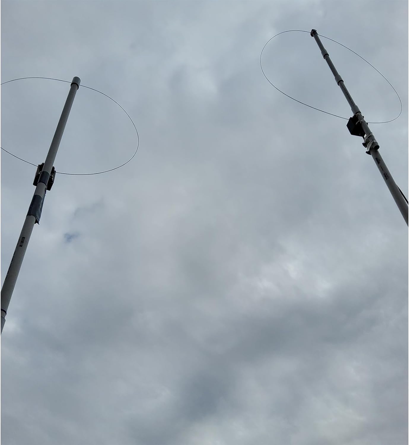 AURSINC K-180WLA - Antena de radio de onda corta activa de 100 KHz-180 MHz, antena de radio de banda completa LW/MW/SW/FM/VHF 20dBi Antena de bucle magnético alimentador de 10 metros