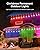 Nexillumi Permanent Outdoor Lights for House, 100ft Smart RGB Plus IC Outside Lights with 72 Scene Modes, IP67 Waterproof Eaves Lights for Christmas All Holiday Decorations