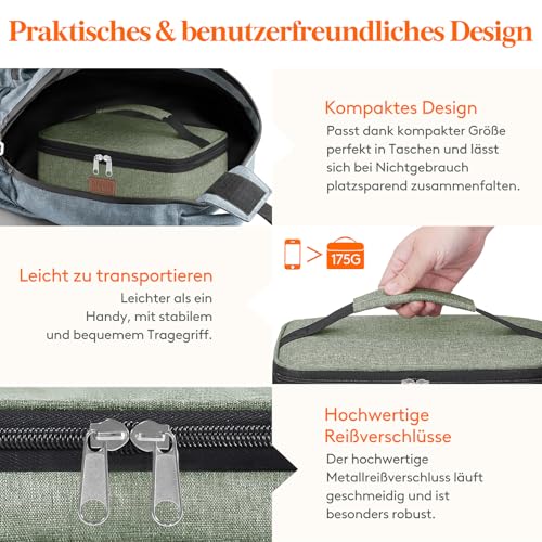 Lifewit Kühltasche Klein, Lunchbox, Lunchtasche, Faltbar Isoliertasche 4L – Ansicht 4