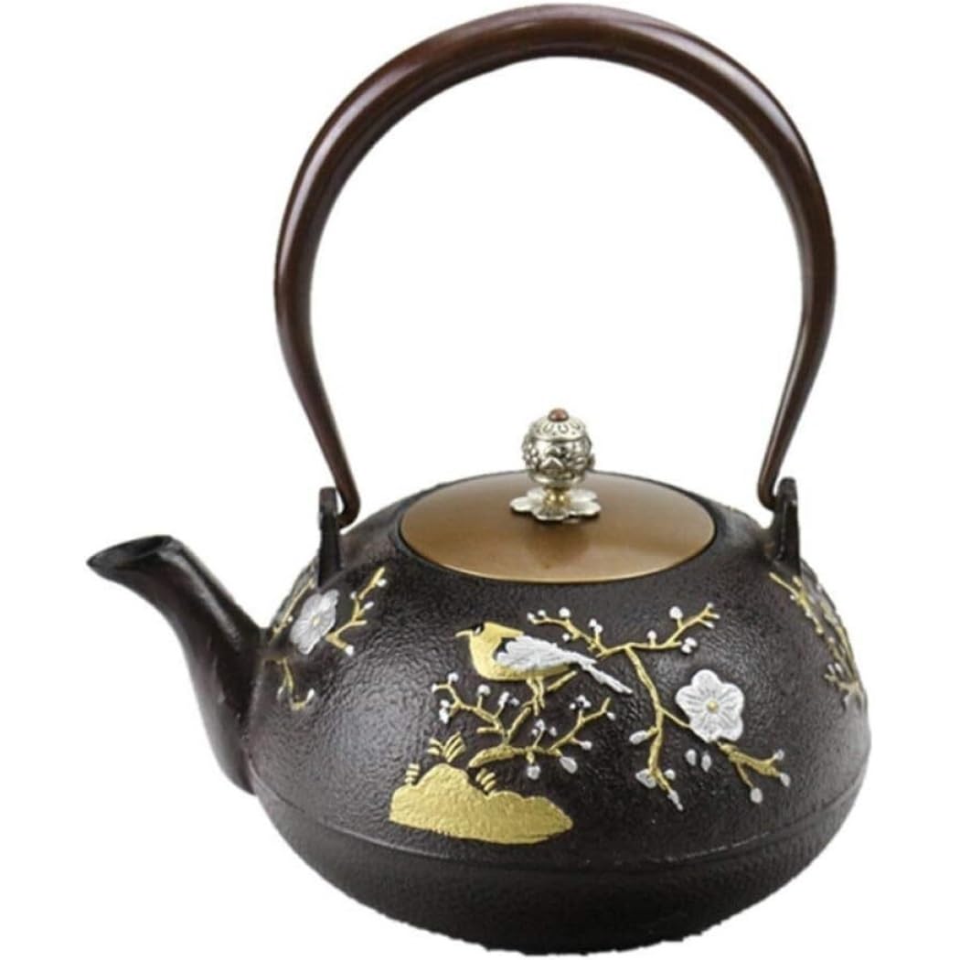 Teiera Giapponese Bollitore Per Teiera In Ghisa Giapponese Teiera Bollitore Per Personalità Creativa Teiera Da 1200 Ml / 1,2 Litri Per La Casa Teiera Cinese