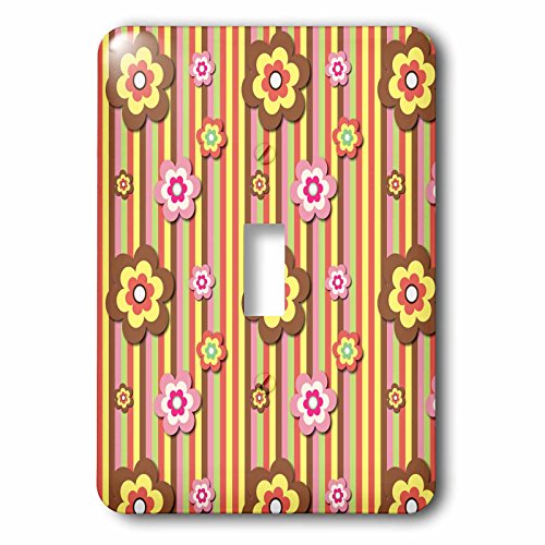 Interrupteur à bascule fleurs pour une chambre d'enfant colorée - 2