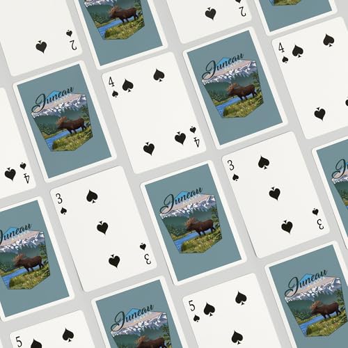 Lantern Press Naipes Poker Juneau Alaska Moose miniatura 4