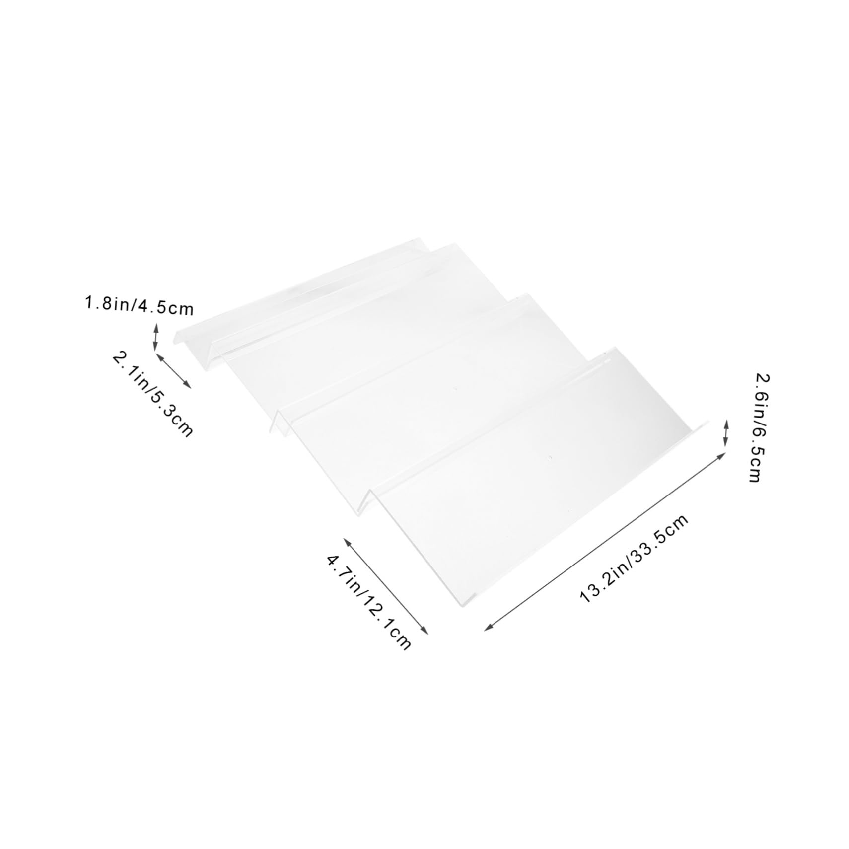 Étagère à Épices Transparente en Acrylique, 1 Set, Design Incliné