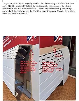 NeatHeat Baseboard Heat Cover Left End Cap