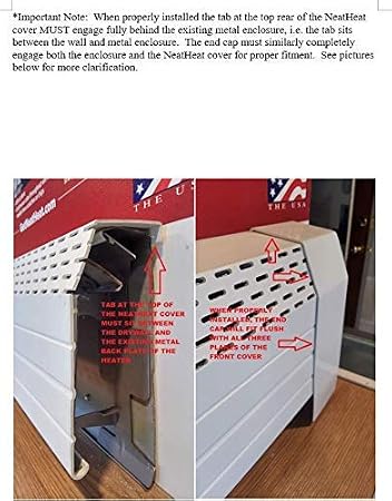 NeatHeat Baseboard Heat Cover Left End Cap