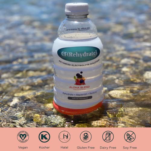 Cf Nutrition Cf(Rehydrate) Electrolyte Drink Solution, Rehydration Relief For Kids & Adults, Sport Recovery Drink, Vegan, Gluten-Free, Aloha Blend, 33.8 Fl Oz (Pack Of 2) #TOP5