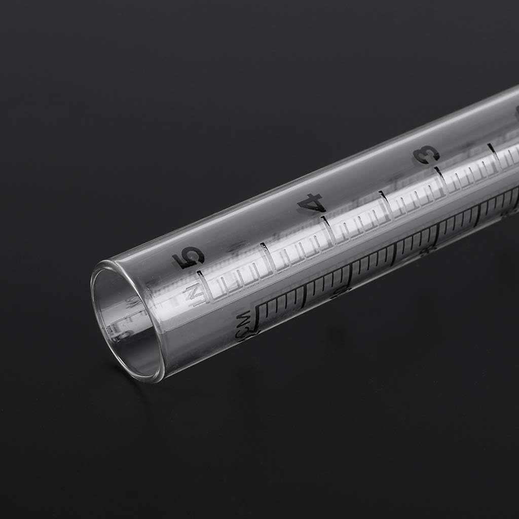 2 Pieces Clear Capacity Glass Rain Gauge Replacement Tubes for Outdoor Garden Patio Home Suitable for Patio Outdoor Decoration