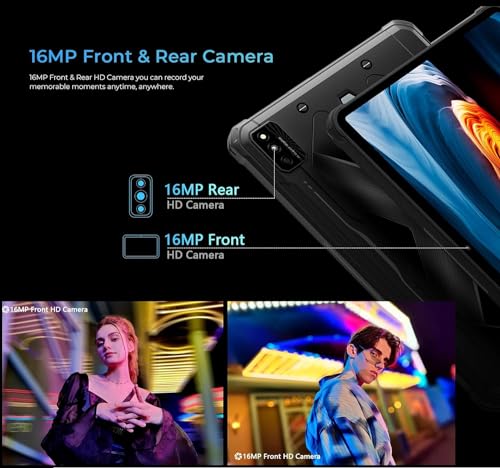 Image of HOTWAV R6 Ultra 2023 New 10.4 inch 2K Rugged Tablet Android 13,15600mAh 16GB+256GB (SD Up to 2TB) Outdoor Tablet,16MP+16MP, Octa-Core 4G Dual SIM 5G WiFi,IP68 GPS OTG BT5.0
