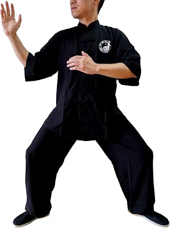 Tai Chi Uniform Men Women Kung Fu Suit Cotton Martial Art Wu Shu Clothing, Short Sleeve Chinese Traditional Uniforms