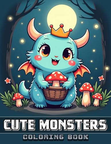 Adorable Cute Monsters Coloring Book: Relax and Unwind with Charming Mini-Monsters - Perfect for Adults and Teens! image 2