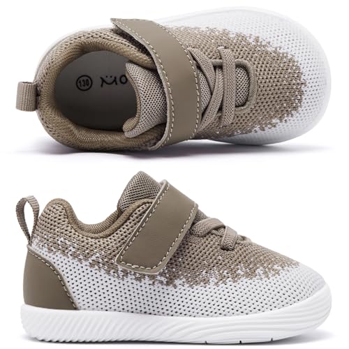 Image of MORENDL Toddler Sneakers Baby Boys & Girls Barefoot Shoes Lightweight Breathable Walking Running Tennis Athletic Sport Shoes