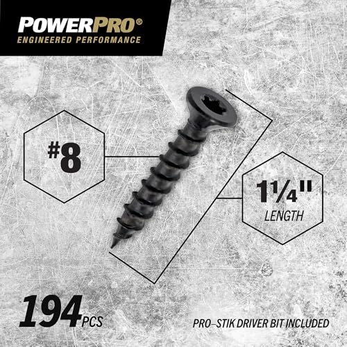 Tornillo multi-material Power Pro ONE Flat 194 piezas miniatura 2