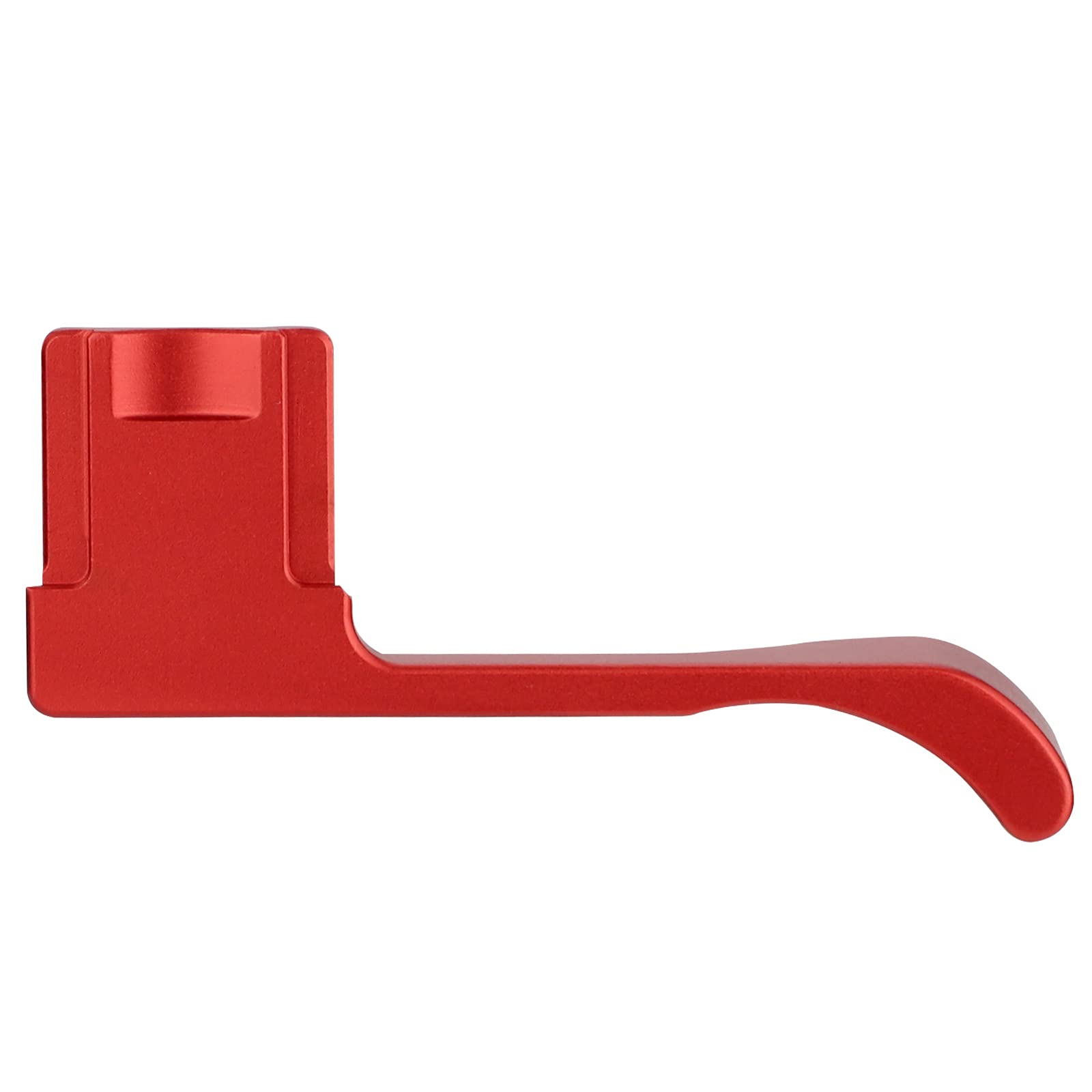 AKIROOD Thumb Up Rest Hand Grip for Fuji Fujifilm X-E4 XE4 Camera Metal Hot Shoe Support -Red