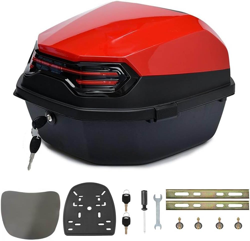 Estuche trasero de motocicleta de 35L ideal para viajes urbanos y almacenamiento diario de casco