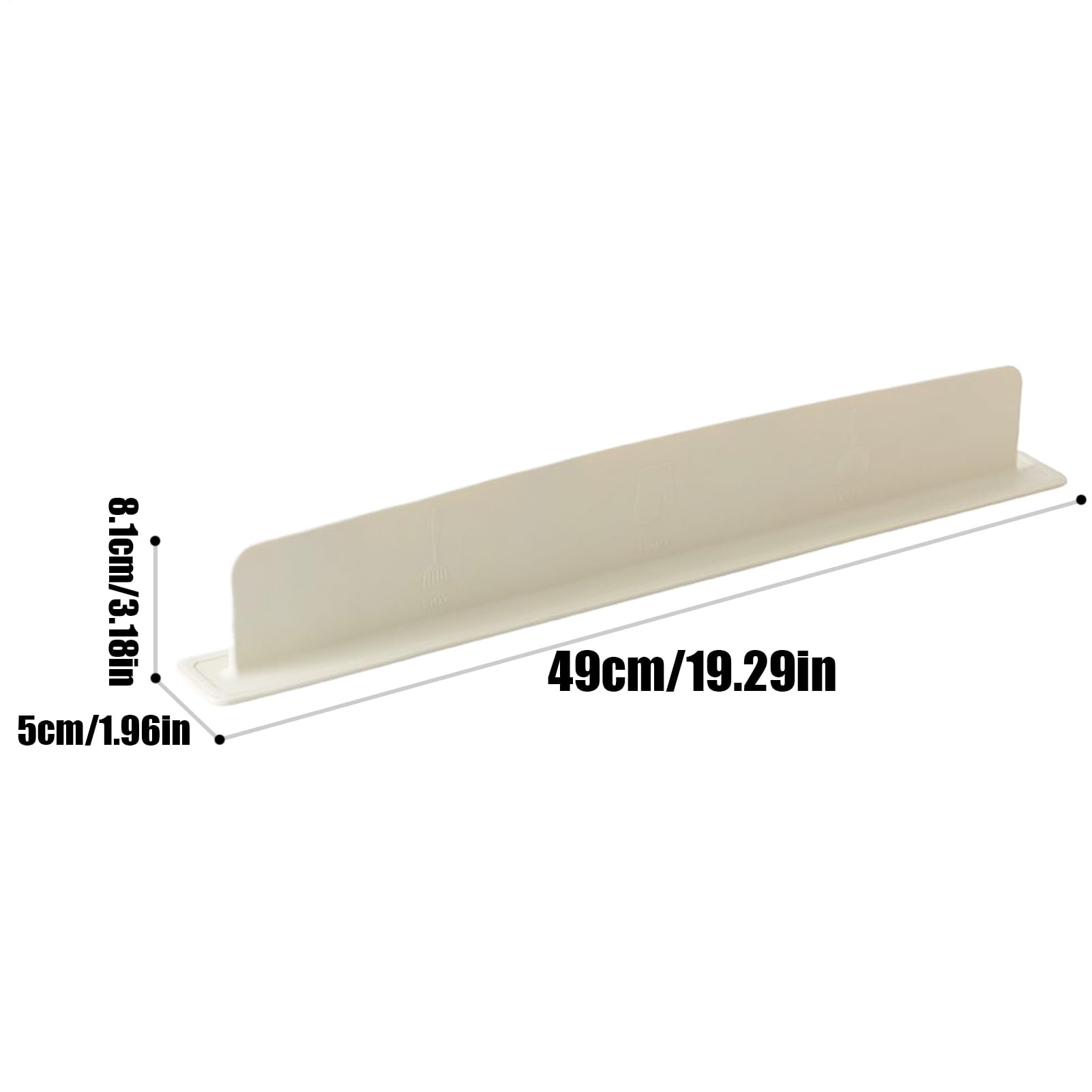 Paraspruzzi per lavandino, barriera antispruzzo per Rubinetto in Silicone, 50 x 8 x 4 cm, con, Protezione per l'igiene e Il Controllo 'Acqua in Vasca da Bagno, lavabo, Uso in Appartamento