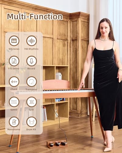 Professional 88-Key Weighted Hammer Action Digital Piano