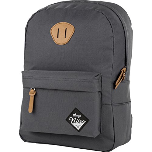 Urban Classic, Old School Daypack mit gepolstertem Laptopfach, urbaner Streetpack, Alltagsrucksack, Schulrucksack, Schoolbag, 20 L, Pirate Black