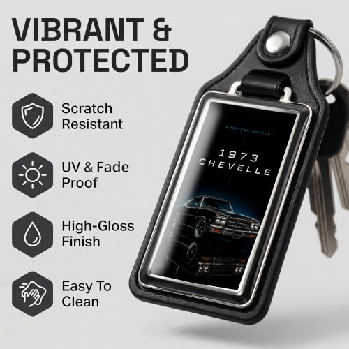Image of Brotherhood Classic Car Key Chain for Chevelle - 1973 American Muscle Gift