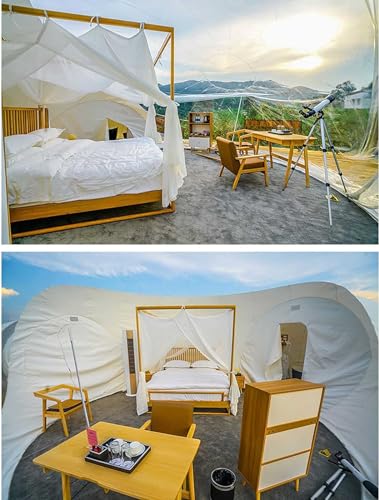 Carpa inflable burbuja grande transparente para camping miniatura 4