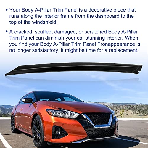 Loftmarte 76836-9Dd0A Right (Passenger Side) Front Pillar Finisher Molding Compatible With Nissan Maxima 2016-2020 Replace # 768369Dd0A #TOP5