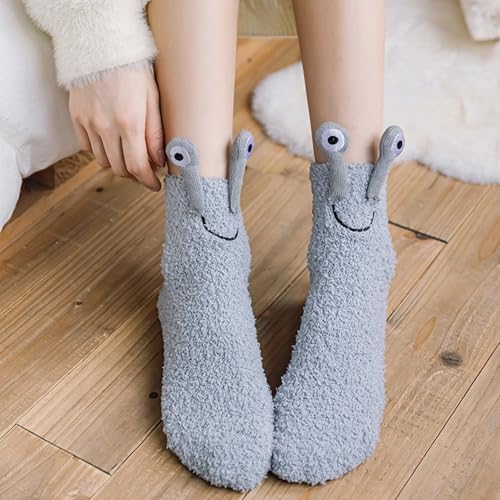 Image of Benefeet Sox Womens Girls Fuzzy Socks with Grips Soft Fluffy Slipper Socks Cute Cozy Winter Socks Christmas Halloween Gifts