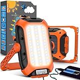 【Lámpara de trabajo ultrabrillante y de amplio alcance】 El LED brillante y el panel de difusión de la luz hacen una amplia gama de visión luminosa y una luz no deslumbrante. 4 colores de luz y 5 modos de iluminación satisfacen tus diferentes necesidades diarias. El mango del soporte giratorio de 360 grados hace que la iluminación sea en todos los ángulos y el ángulo se puede ajustar como quieras. El LED de bajo consumo no se sobrecalienta, por lo que no quema a las personas cuando se toca.