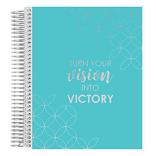 Erin Condren 7" x 9" Prompted Vision Journal - Turquoise