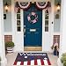 FJTP 4th of July Welcome Mat for Stars Red White Stripes Independence Day Doormat Non-Slip Entrance Mat for Home Bedroom Living Room Summer Outside Yard Floor Patio 17.9" x 29.9"