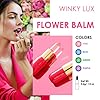 Winky Lux Flower Balm, pH Lip Balm, Color Changing Lipstick and Tinted Lip Balm Stain, Vegan & Cruelty Free Lip Balm, Hydrate & Plump, Sheer Pink Lipstick, Pink Flower