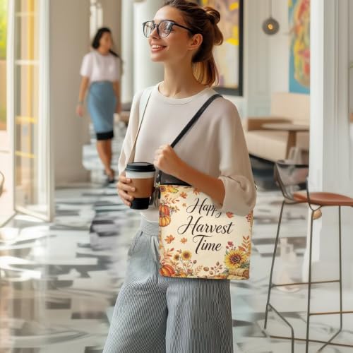 Image of HUGS IDEA Boho Bags for Women Leather Handbag Shoulder Bucket Crossbody Purse