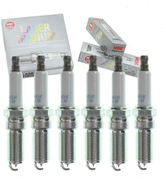6 bujías de iridio láser NGK compatibles con GMC Acadia 3.6L V6 2007-2016
