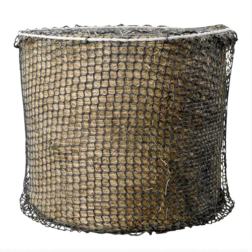 Filet à foin grande taille de 180cm x 180cm à mailles serrées pour balles rondes