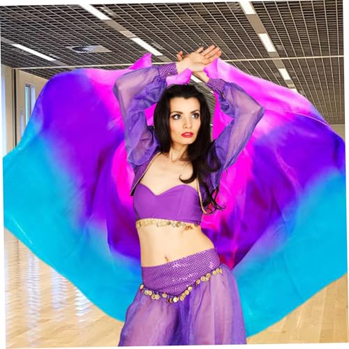 Voile de danse du ventre en soie écharpe délicate haut de gamme