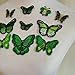 10PCS Green Butterfly Embroidery Applique Patch Iron on Cotton Applique Butterfly Patch