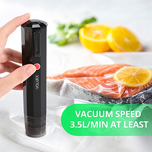 Vakuumiergerät, VOLUEX 2-in-1 Handheld Vakuumierer zur Lebenmittellagerung Vakuumiergerät Klein Folienschweißgerät, mit… – Bild 3