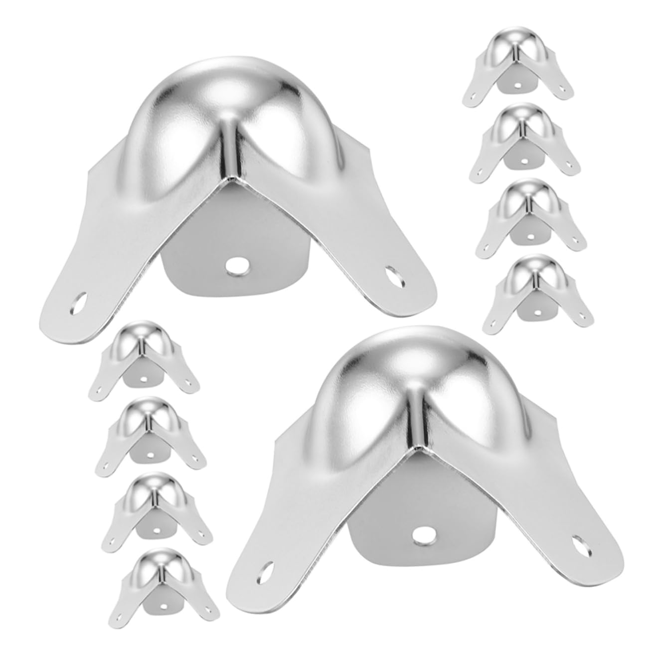 OSALADI 30 Pièces Protecteur d'angle Sphérique Protecteur De Bord d'angle Protection d'angle pour Flight Case Protège-Coin à L'épreuve des Bébés Protecteur d'angle en Fer Le Fer