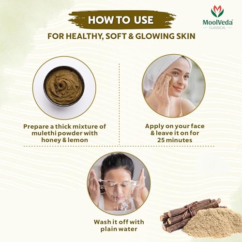 Image of Mulethi (Licorice) Powder | Pure & Natural Powder for Skin, Body & Hair Care | 100 g