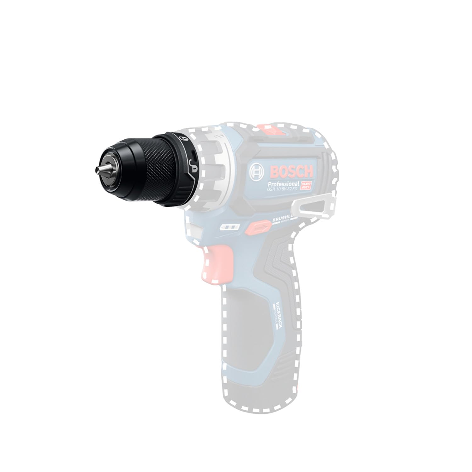 Bosch Professional adaptateur mandrin métal GFA 12-M (avec clic audible)