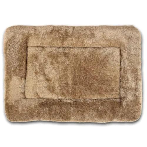 Image of Dog Bed Mat for Dogs & Cats | Soft, Washable, Lightweight & Waterproof Pet Cushion | Durable, Anti-Slip, Reversible Sleeping Mat for Puppies & Cats Size (24 x 18) (Red)